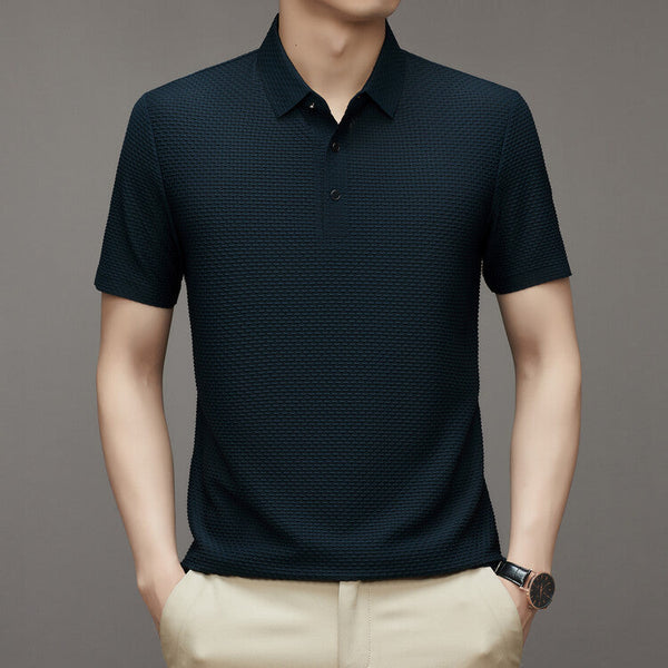 Trendy Men's Polo Shirt – Finn-Dark blue-M-State of Style