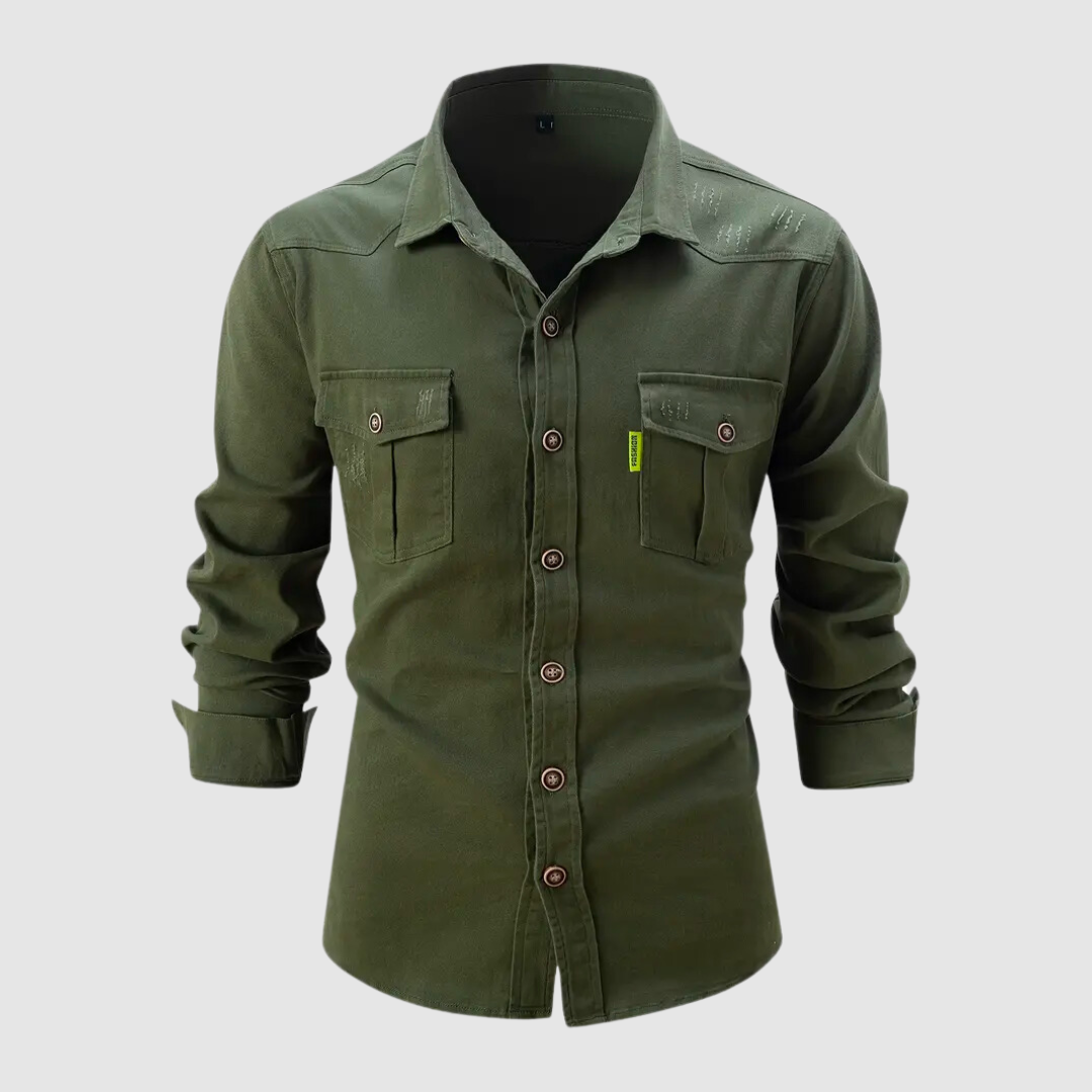 Trendy Men's Shirt - Kingsley-Green-S-State of Style