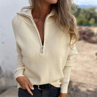 Trendy Men's Sweater with Collar - Jasper-Beige-S-State of Style