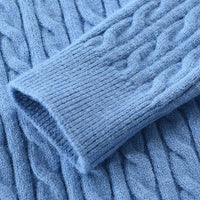 Trendy Men's Sweater with Stand-up Collar - Ruben-Blue-M-State of Style