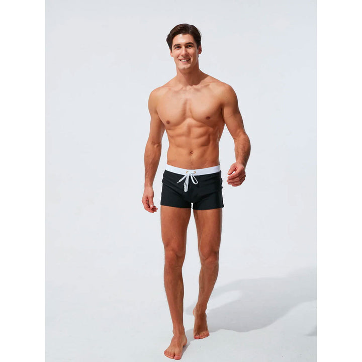 Trendy Men's Swim Shorts – Jace-Black-L-State of Style