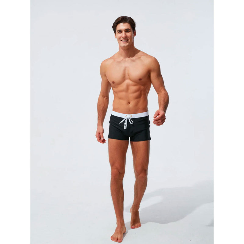 Trendy Men's Swim Shorts – Jace-Black-L-State of Style