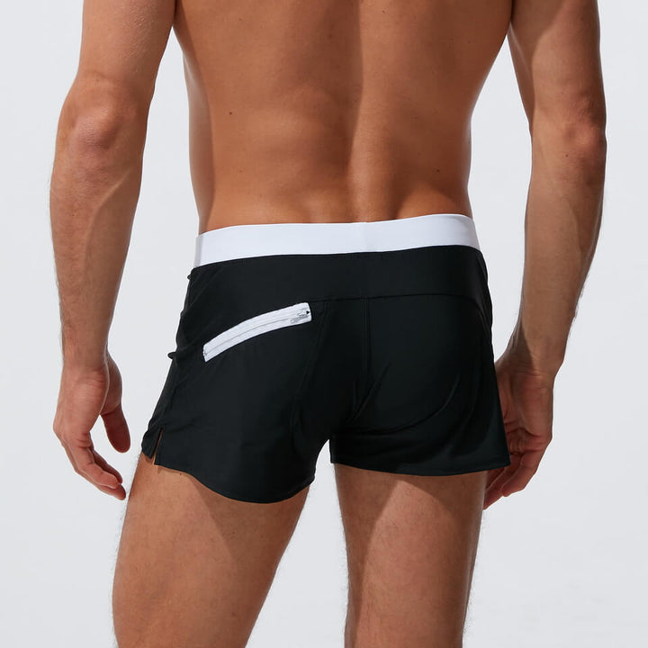 Trendy Men's Swim Shorts – Jace-Black-L-State of Style