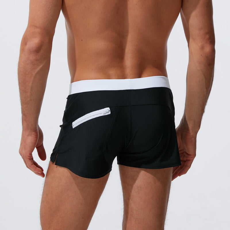 Trendy Men's Swim Shorts – Jace-Black-L-State of Style