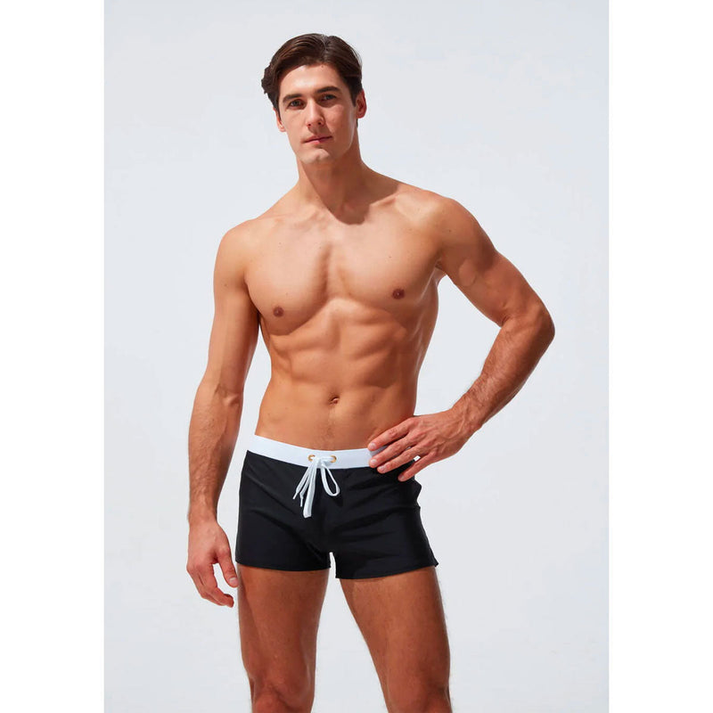 Trendy Men's Swim Shorts – Jace-Black-L-State of Style