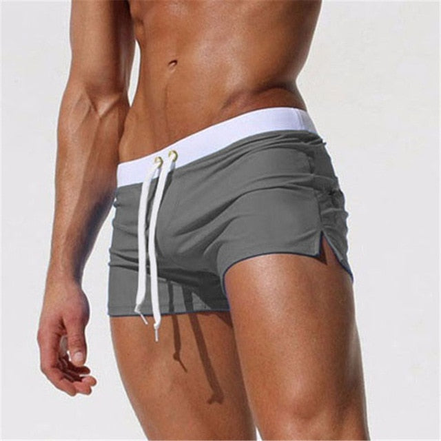 Trendy Men's Swim Shorts – Jace-Dark grey-XS-State of Style