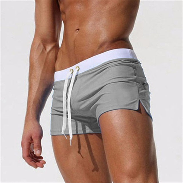 Trendy Men's Swim Shorts – Jace-Light grey-XS-State of Style