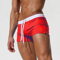 Trendy Men's Swim Shorts – Jace-Red-XS-State of Style