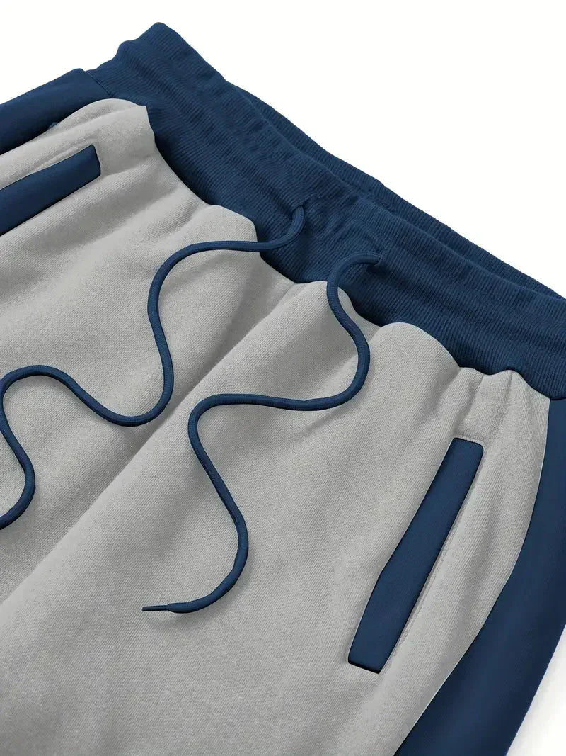 Trendy Men's Tracksuit - ProMotion-Blue White-S-State of Style