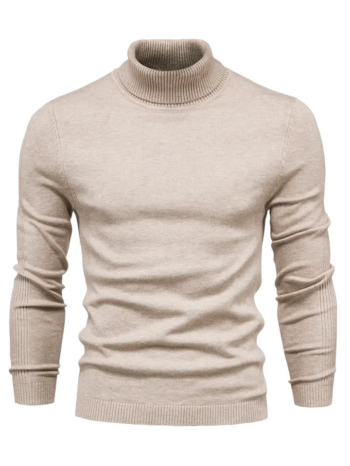 Trendy Men's Turtleneck - Lars-Beige-S-State of Style