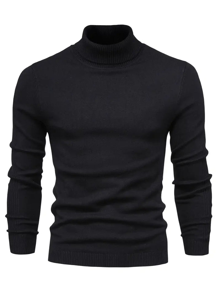 Trendy Men's Turtleneck - Lars-Black-S-State of Style