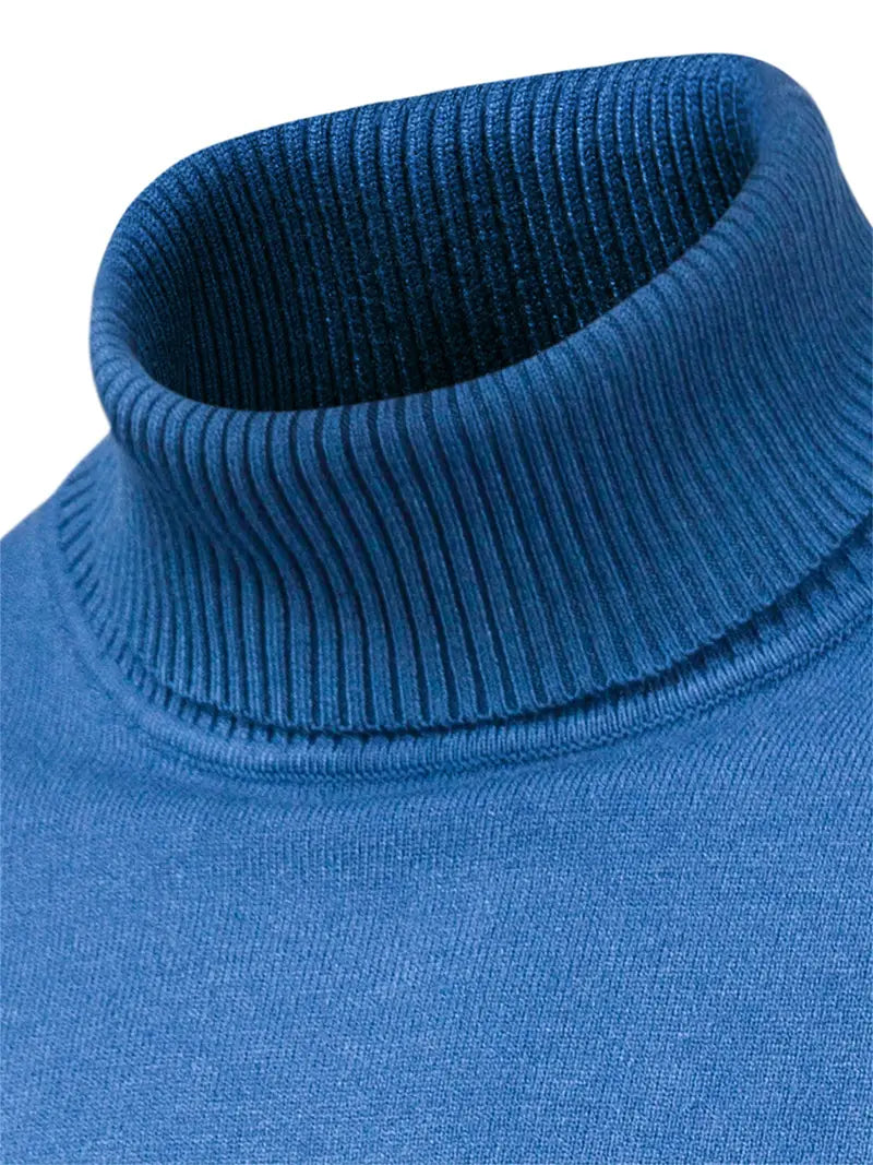 Trendy Men's Turtleneck - Lars-Blue-S-State of Style
