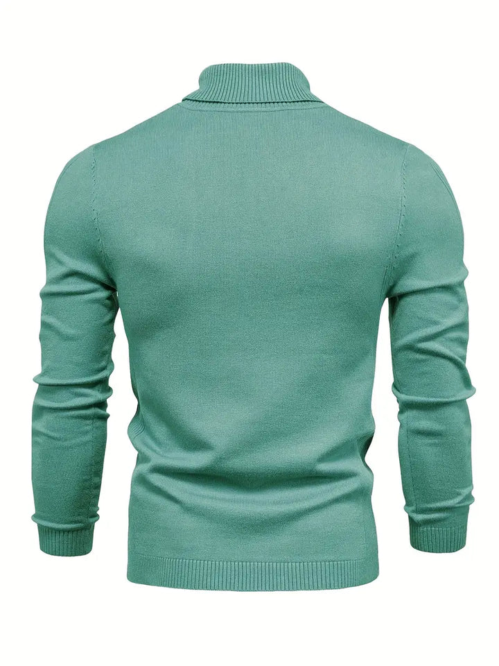 Trendy Men's Turtleneck - Lars-Blue-S-State of Style