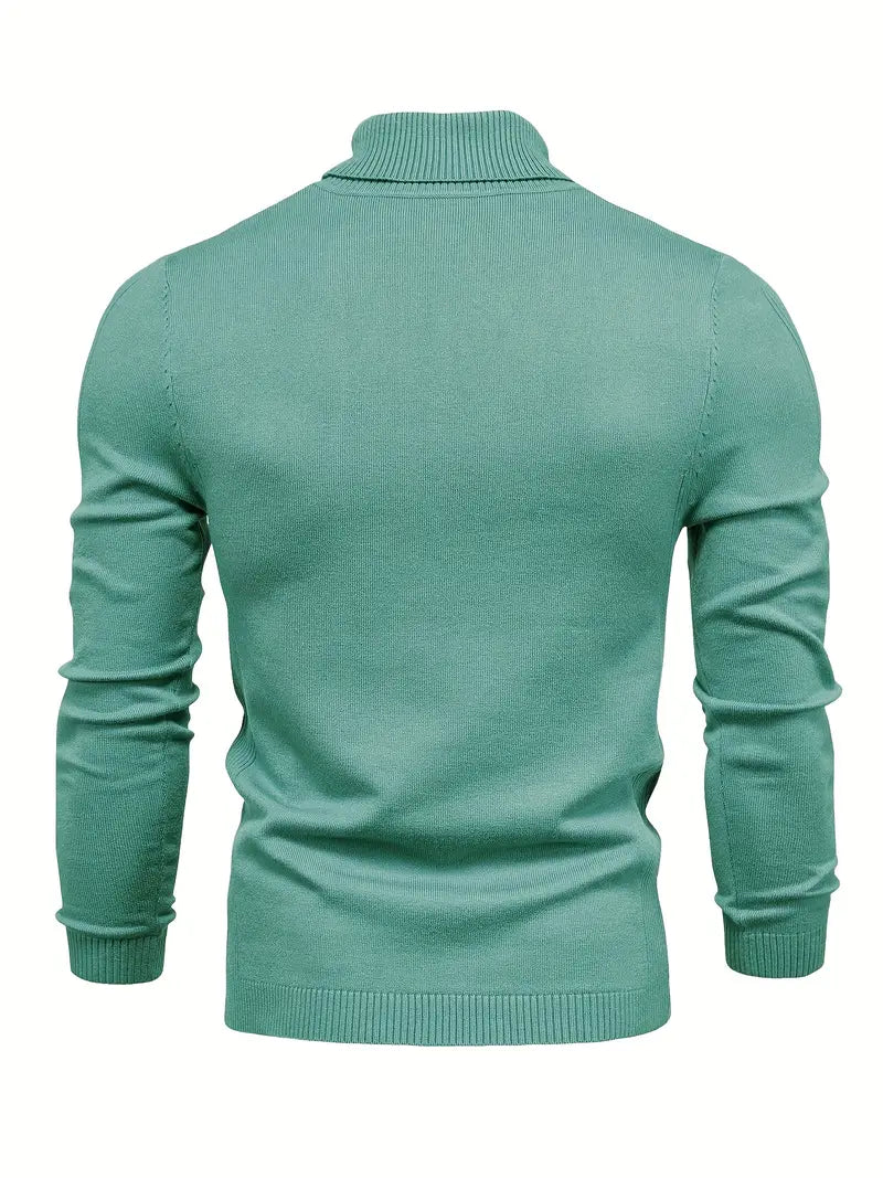 Trendy Men's Turtleneck - Lars-Blue-S-State of Style