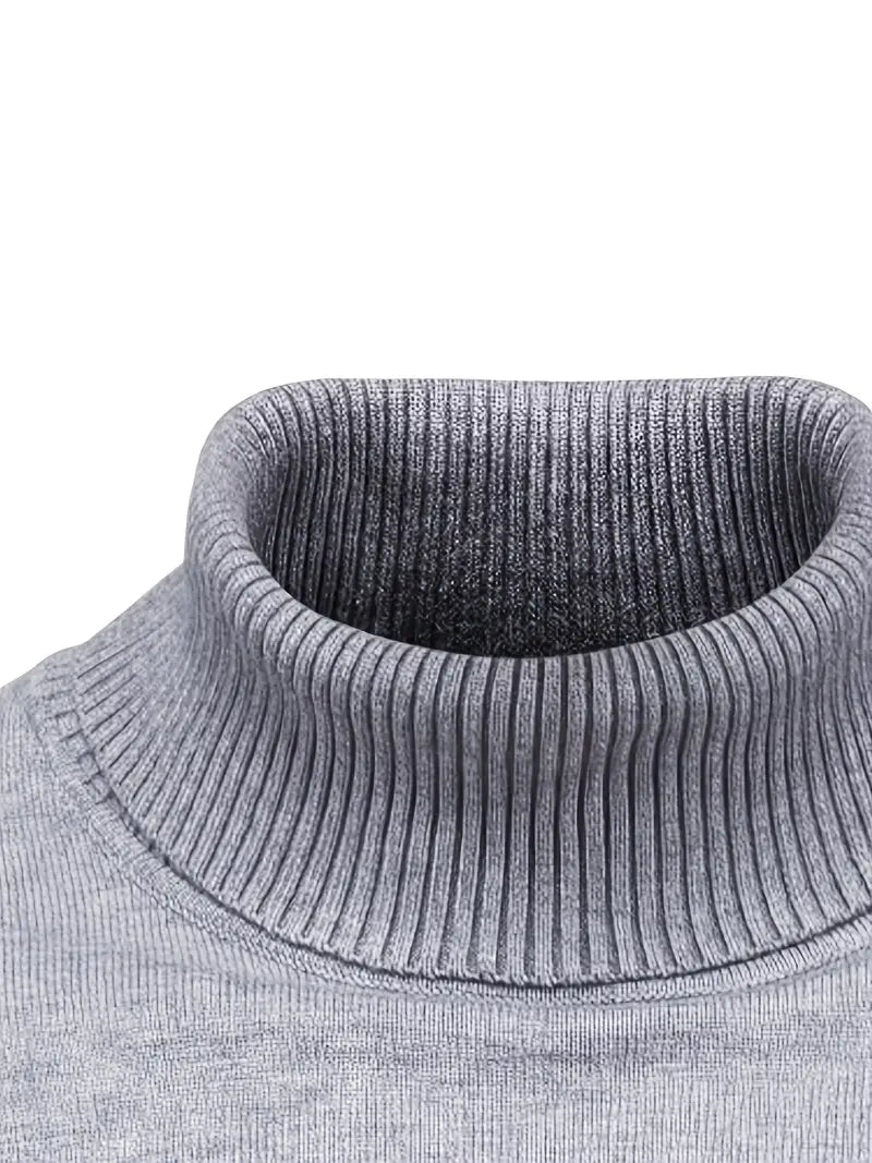 Trendy Men's Turtleneck - Lars-Blue-S-State of Style
