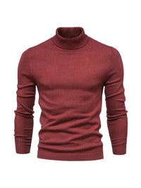 Trendy Men's Turtleneck - Lars-Burgundy-S-State of Style