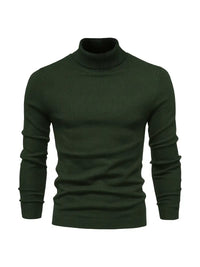 Trendy Men's Turtleneck - Lars-Dark Green-S-State of Style