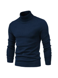 Trendy Men's Turtleneck - Lars-Navy Blue-S-State of Style