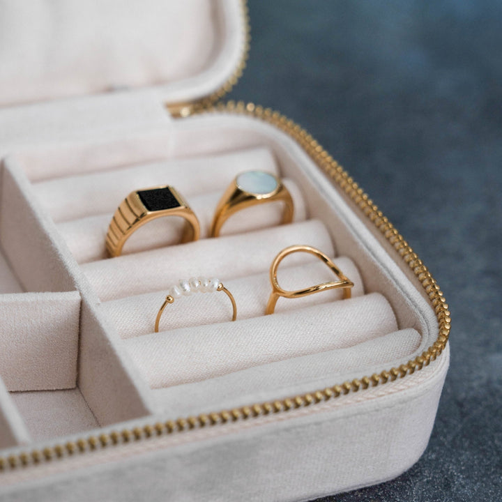 Trendy Mini Pearl Ring - Isolde-5-Gold-State of Style
