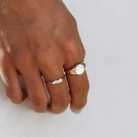 Trendy Mini Pearl Ring - Isolde-5-Gold-State of Style