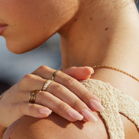 Trendy Mini Pearl Ring - Isolde-5-Gold-State of Style