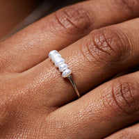 Trendy Mini Pearl Ring - Isolde-5-Gold-State of Style