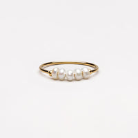 Trendy Mini Pearl Ring - Isolde-5-Gold-State of Style