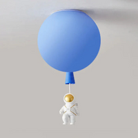 Trendy Moon/Astronaut Children's Room LED Ceiling Light - CosmoGlow-Blue-B-25 cm-State of Style