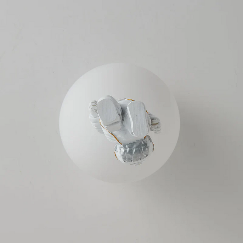Trendy Moon/Astronaut Children's Room LED Ceiling Light - CosmoGlow-Grey-A-25 cm-State of Style
