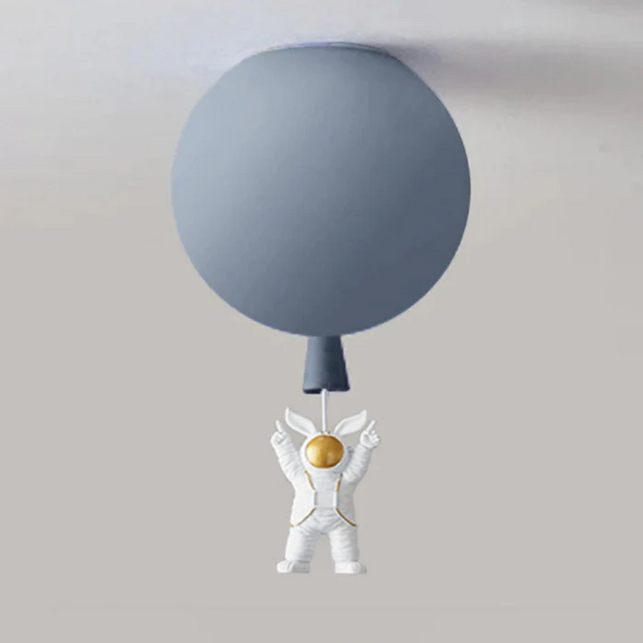 Trendy Moon/Astronaut Children's Room LED Ceiling Light - CosmoGlow-Grey-C-25 cm-State of Style
