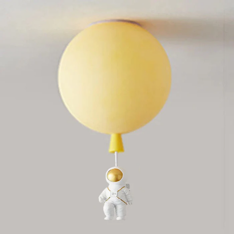 Trendy Moon/Astronaut Children's Room LED Ceiling Light - CosmoGlow-Yellow-B-25 cm-State of Style