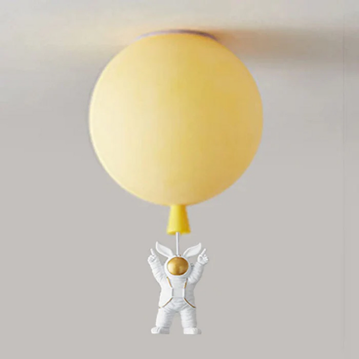 Trendy Moon/Astronaut Children's Room LED Ceiling Light - CosmoGlow-Yellow-C-25 cm-State of Style