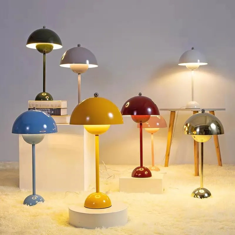 Trendy Mushroom-shaped Design Lamp - MushLuxe-White-Small (23cm)-State of Style