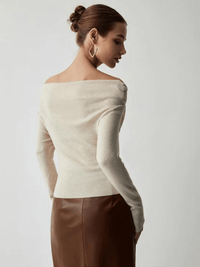 Trendy Off-Shoulder Sweater - Maria-S-State of Style