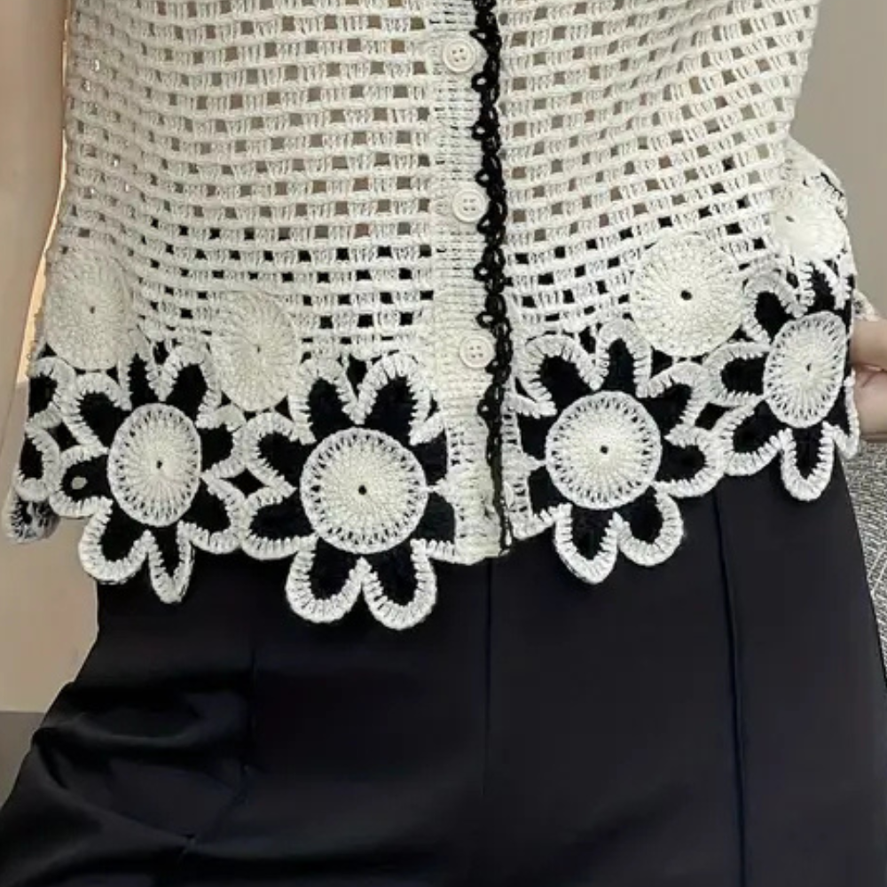 Trendy Openwork Blouse for Women - Livia-State of Style