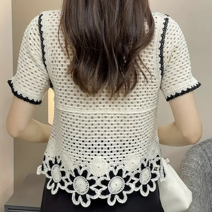 Trendy Openwork Blouse for Women - Livia-State of Style