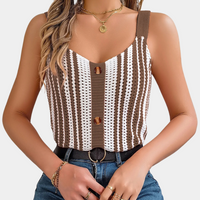 Trendy Openwork Summer Top for Ladies - Naia-Black-XS-State of Style
