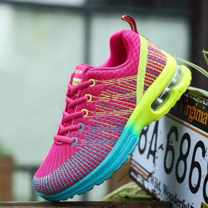 Trendy Orthopaedic Casual Sneakers for Women – Liva-Pink-4-State of Style