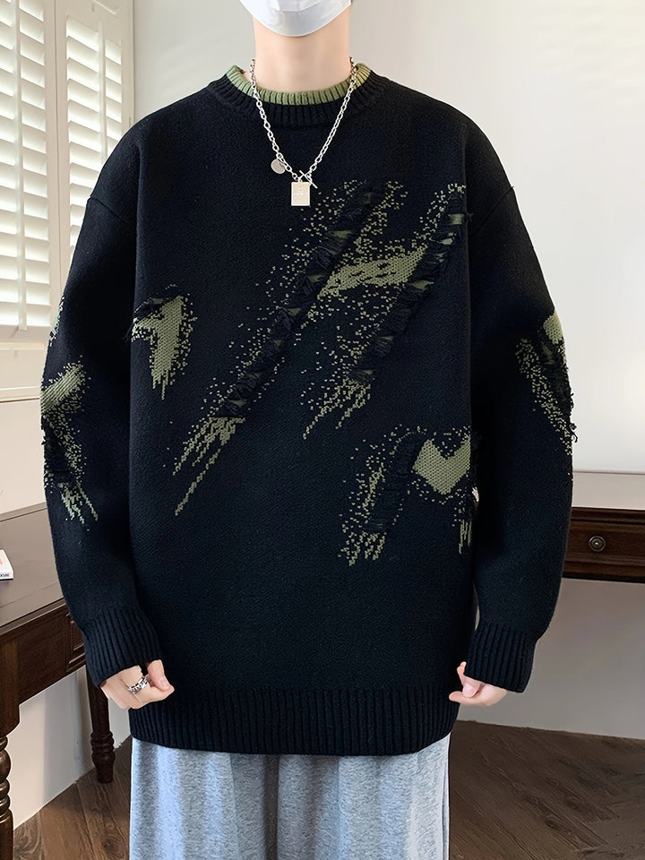 Trendy Oversized Knit Jumper - Ethan-Light Blue-XS-State of Style
