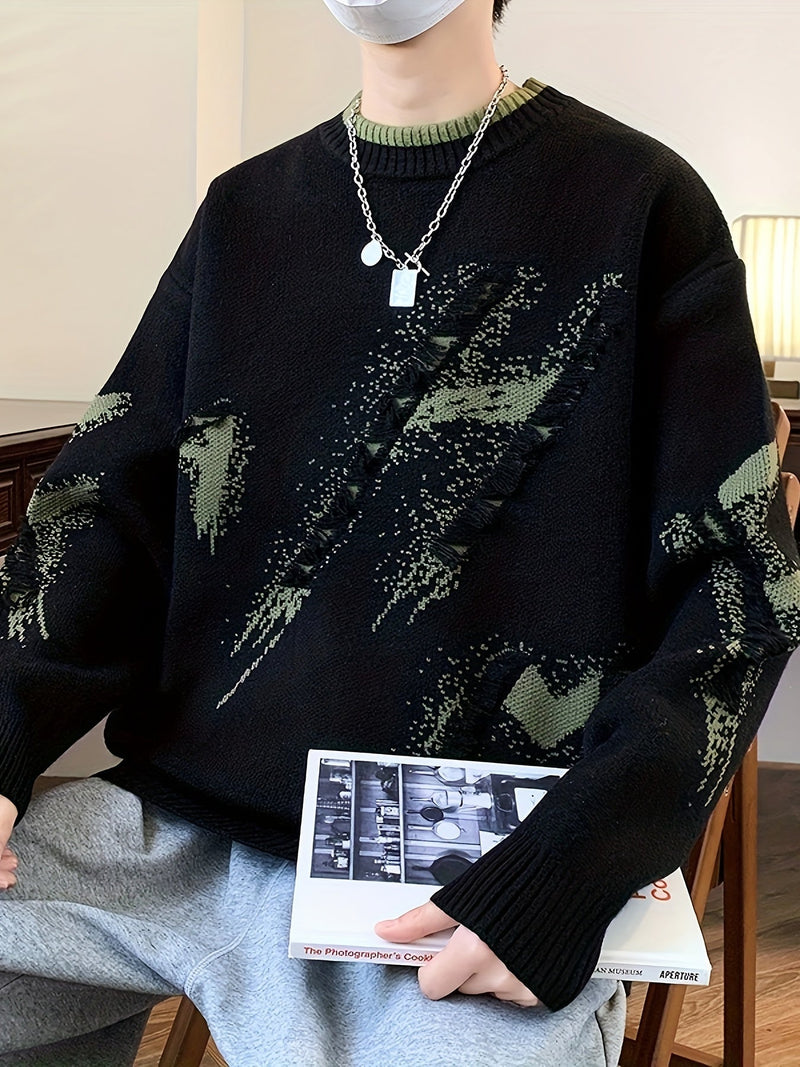 Trendy Oversized Knit Jumper - Ethan-Light Blue-XS-State of Style