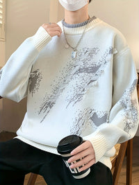 Trendy Oversized Knit Jumper - Ethan-Light Blue-XS-State of Style