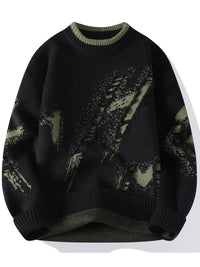 Trendy Oversized Knitted Sweater - Ethan-Black-XS-State of Style