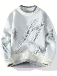 Trendy Oversized Knitted Sweater - Ethan-White-XS-State of Style