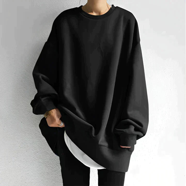 Trendy Oversized Women’s Sweater - Alina-Black-S-State of Style