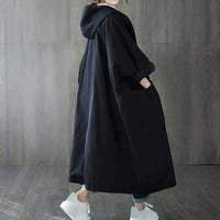 Trendy Oversized Women's Trench Coat - Maren-Black-State of Style