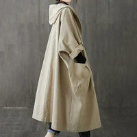 Trendy Oversized Women's Trench Coat - Maren-Khaki-State of Style