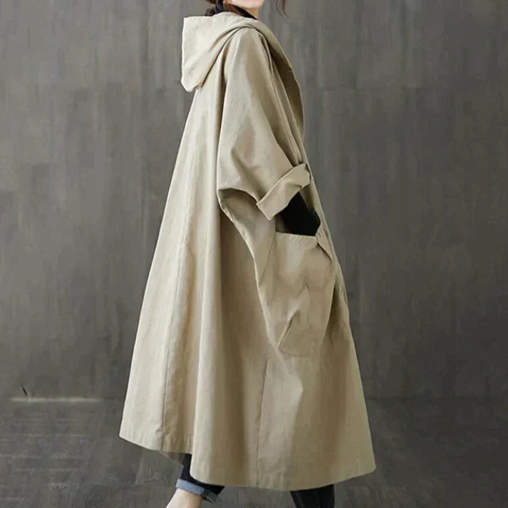 Trendy Oversized Women's Trench Coat - Maren-Khaki-State of Style