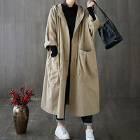 Trendy Oversized Women's Trench Coat - Maren-Khaki-State of Style