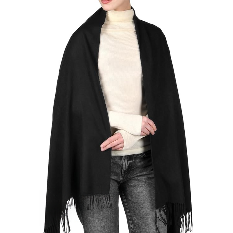 Trendy Pashmina Scarf for Women - Eleanor-Black-State of Style