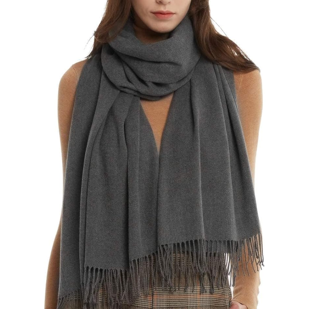 Trendy Pashmina Scarf for Women - Eleanor-Dark grey-State of Style